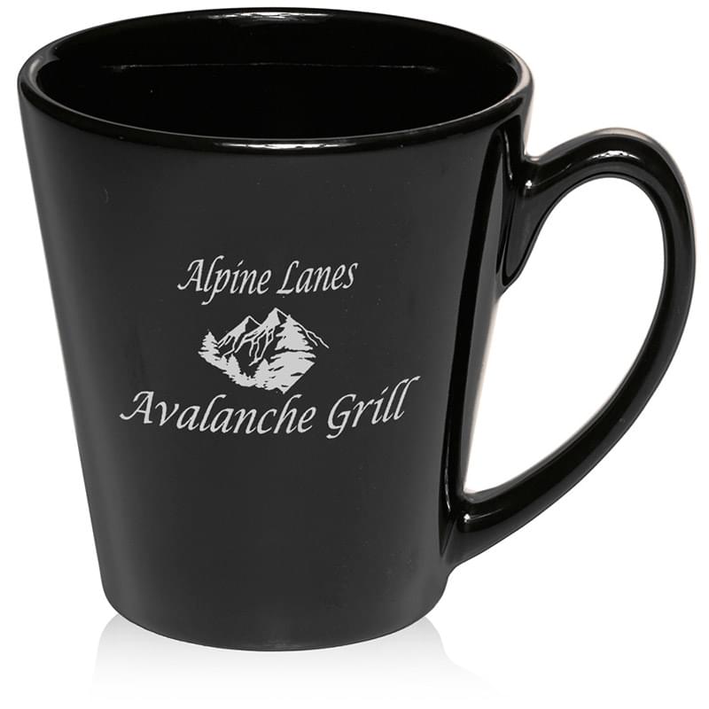 12 oz. Glossy Ceramic Latte Coffee Mug