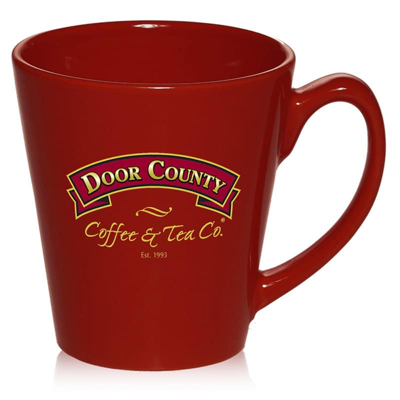 12 oz. Glossy Ceramic Latte Coffee Mug