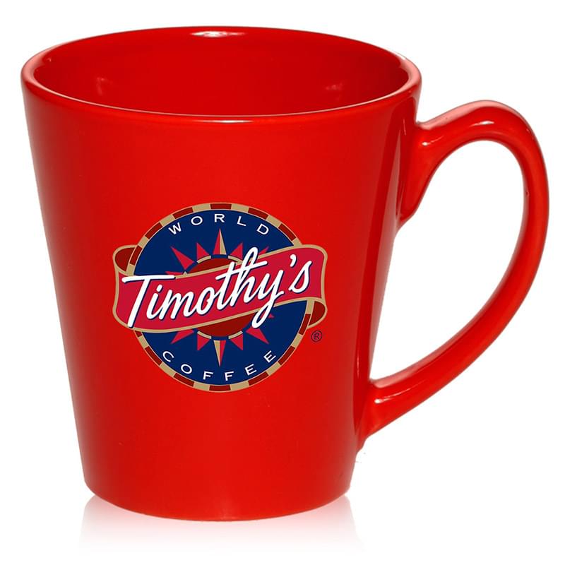 12 oz. Glossy Ceramic Latte Coffee Mug