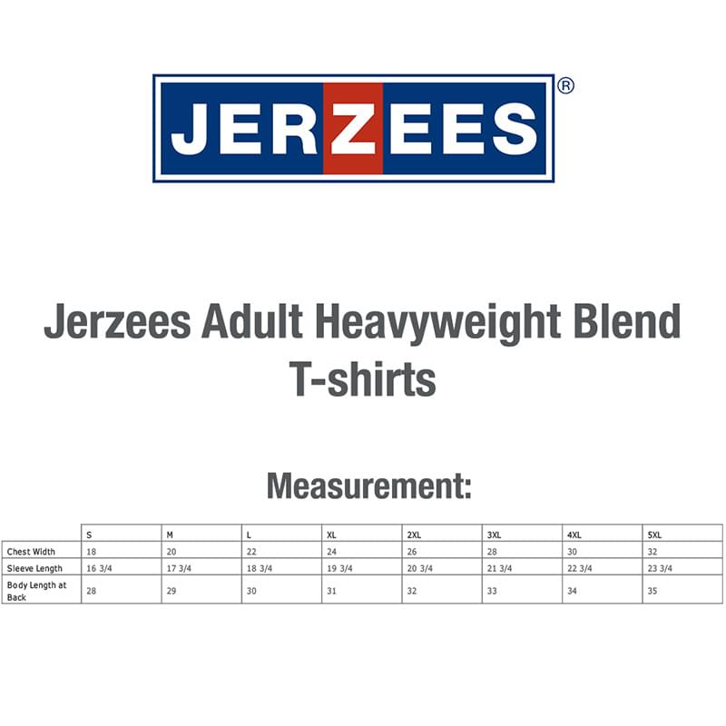 Printed Jerzees(R) Adult Heavyweight Blend T-Shirt
