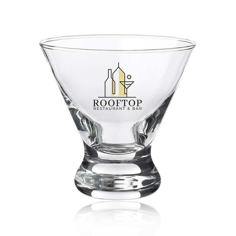 8.25 oz. Cosmopolitan Stemless Martini Glasses