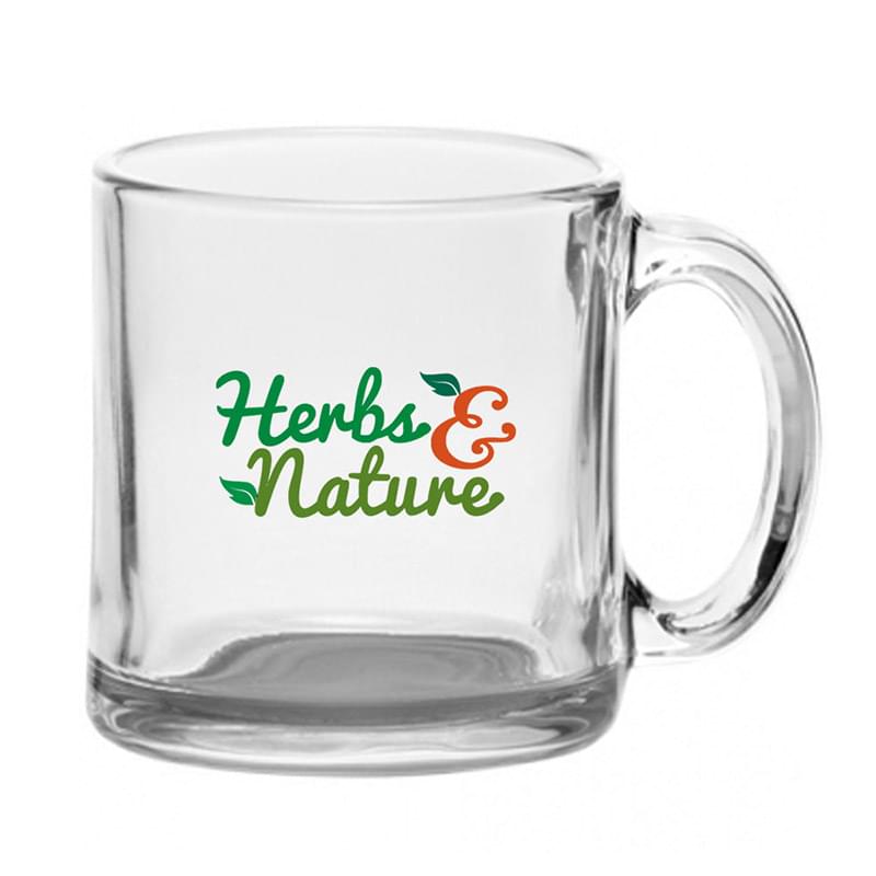 13 oz. Clear Glass Coffee Mugs