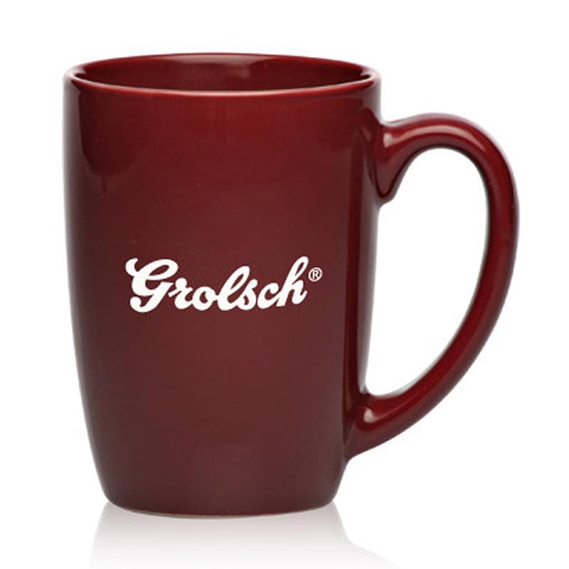 16 oz. Large Mocha Glossy Ceramic Coffee Mugs
