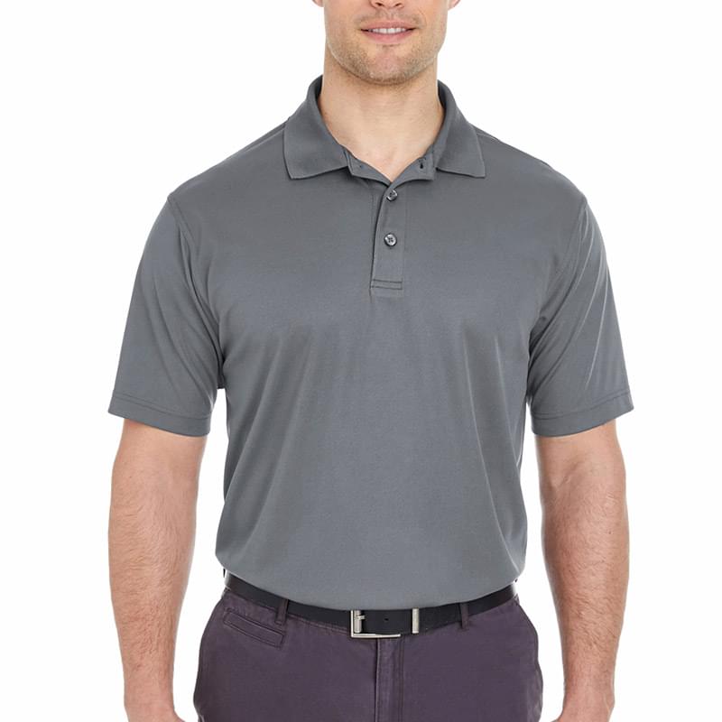 Printed UltraClub(R) Men's Cool & Dry Mesh Pique Polo Shirt