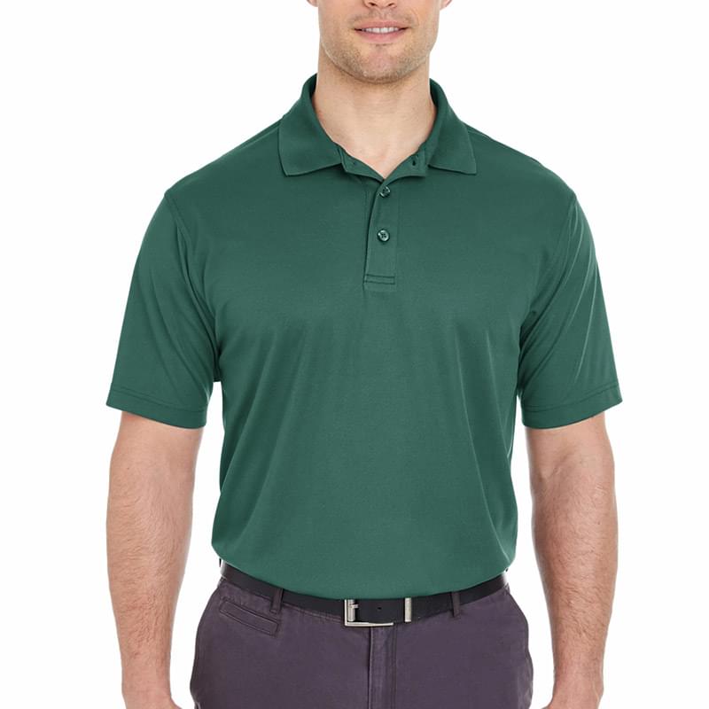 Printed UltraClub(R) Men's Cool & Dry Mesh Pique Polo Shirt