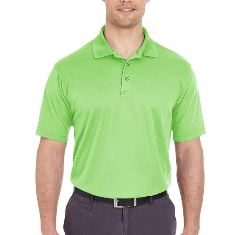 Printed UltraClub(R) Men's Cool & Dry Mesh Pique Polo Shirt