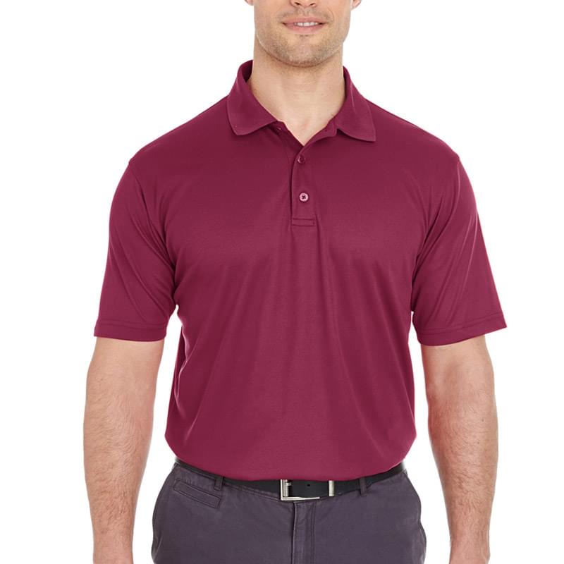 Printed UltraClub(R) Men's Cool & Dry Mesh Pique Polo Shirt