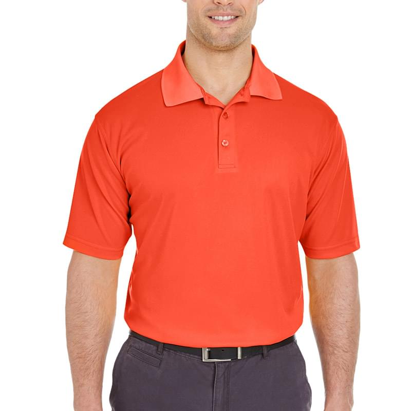 Printed UltraClub(R) Men's Cool & Dry Mesh Pique Polo Shirt