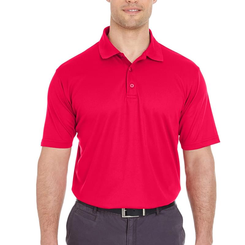 Printed UltraClub(R) Men's Cool & Dry Mesh Pique Polo Shirt