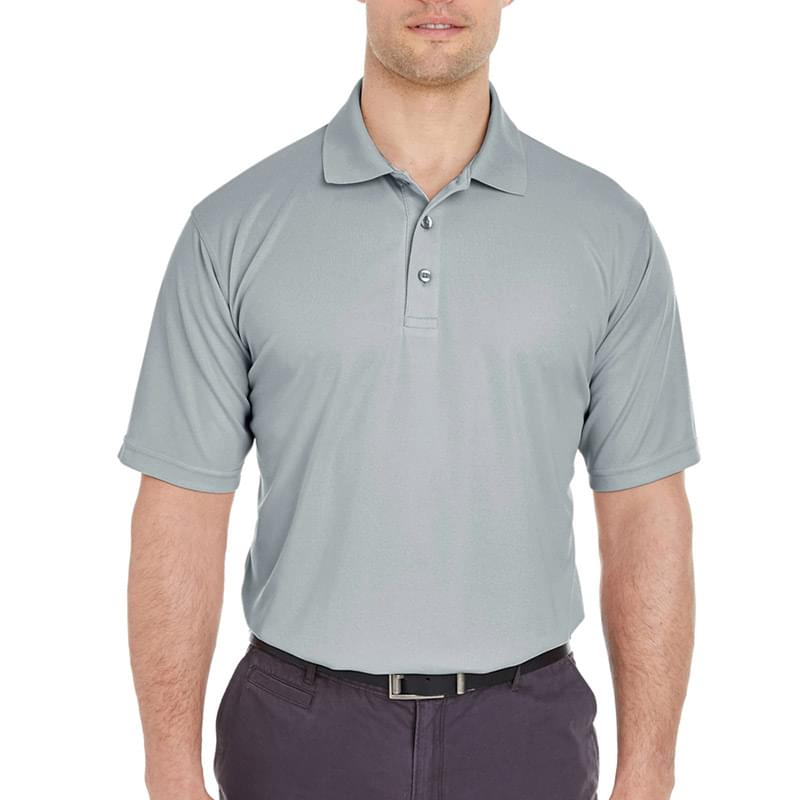 Printed UltraClub(R) Men's Cool & Dry Mesh Pique Polo Shirt