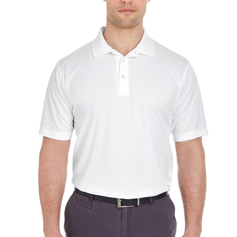 Printed UltraClub(R) Men's Cool & Dry Mesh Pique Polo Shirt