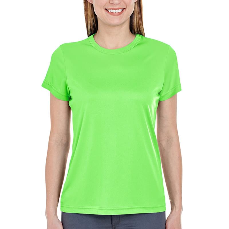 Printed UltraClub(R) Ladies' Cool & Dry Performance T-Shirt