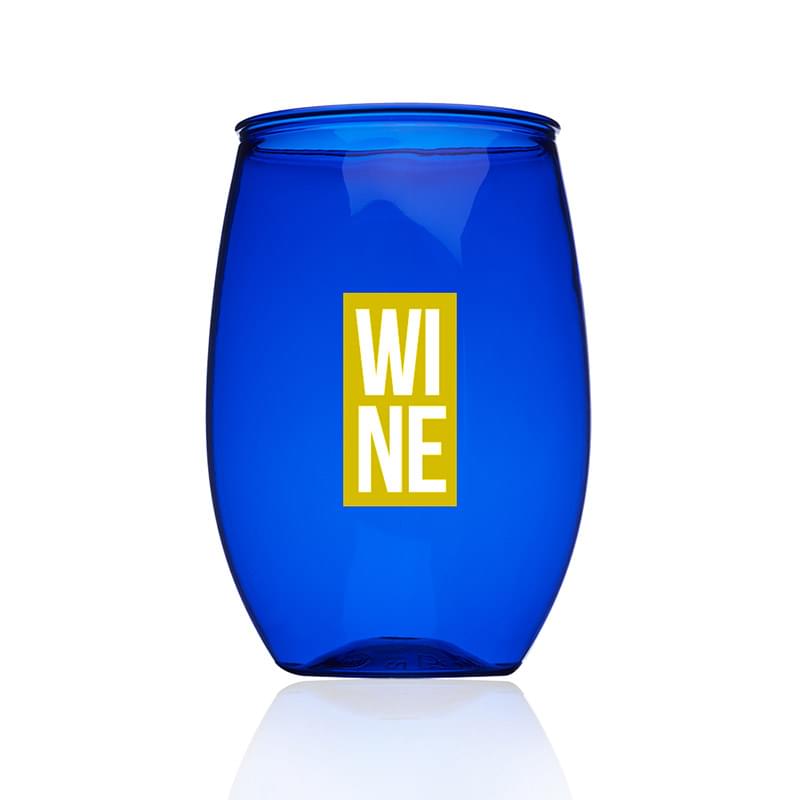 16 oz. Plastic Stemless Wine Glasses