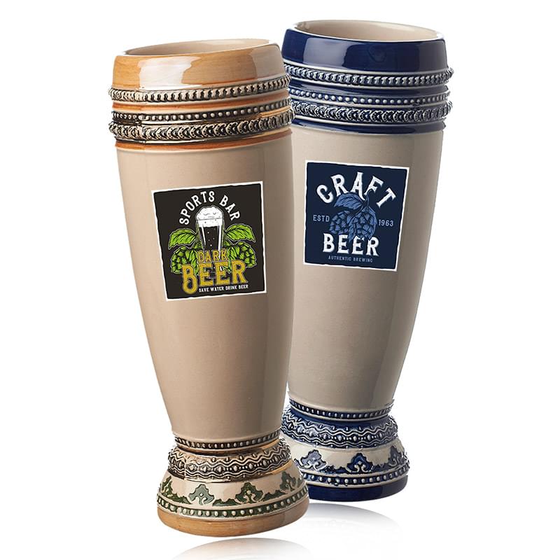 15 oz. Bremen Ceramic Pilsner Beer Mugs