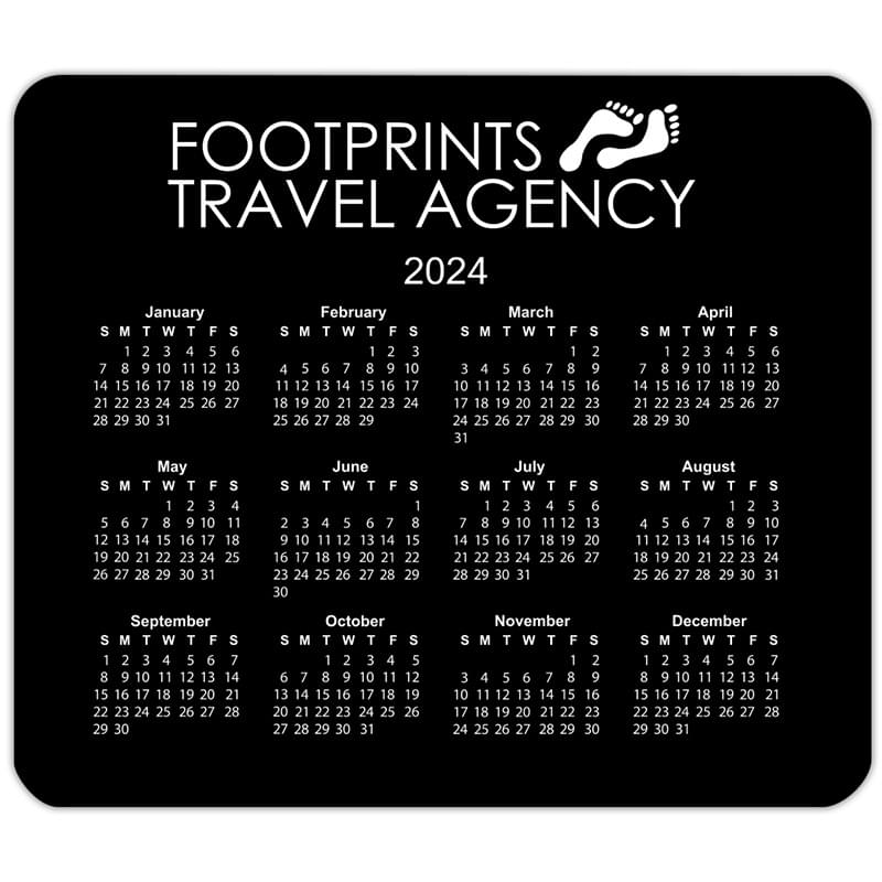 Customized Horizontal Calendar Mouse Pad