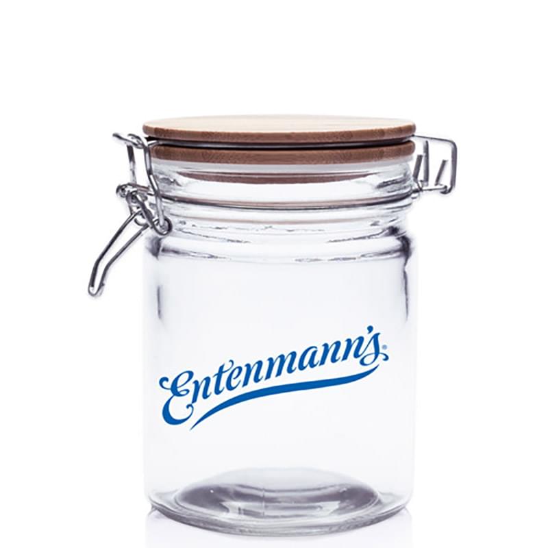 22 oz. Candy Jars with Hinged Wood Lids