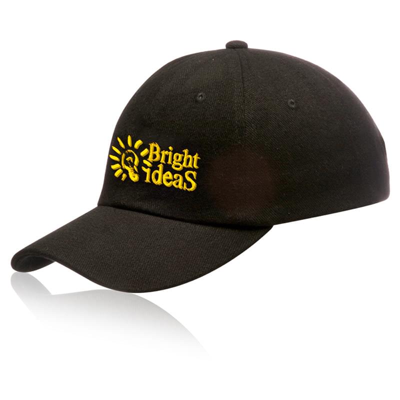 6 Panel Unconstructed Brushed Cotton Caps