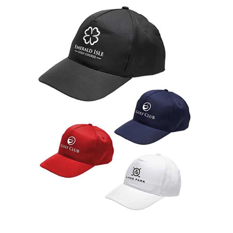 5 Panel Unconstructed Caps with Velcro Closure