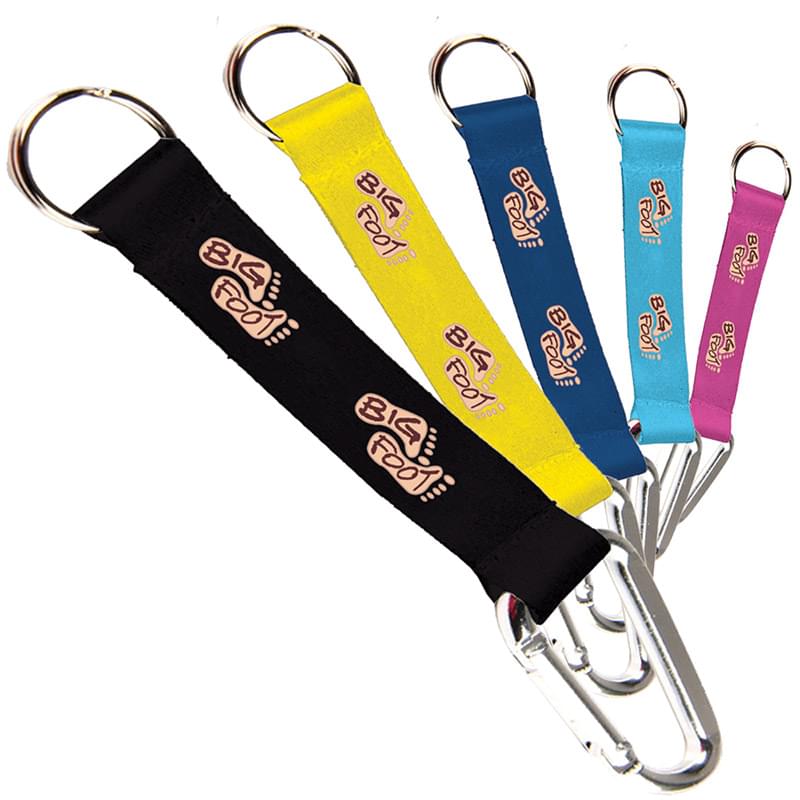 0.75" Dye-Sublimation Carabiner Pocket Lanyard