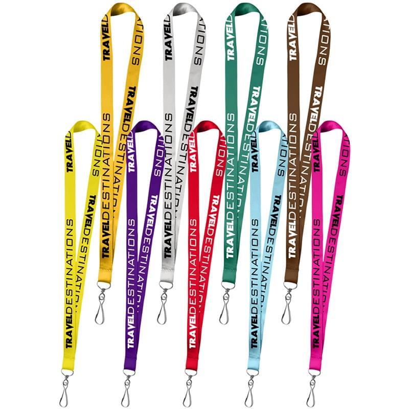 0.75" Polyester Silkscreen Lanyard