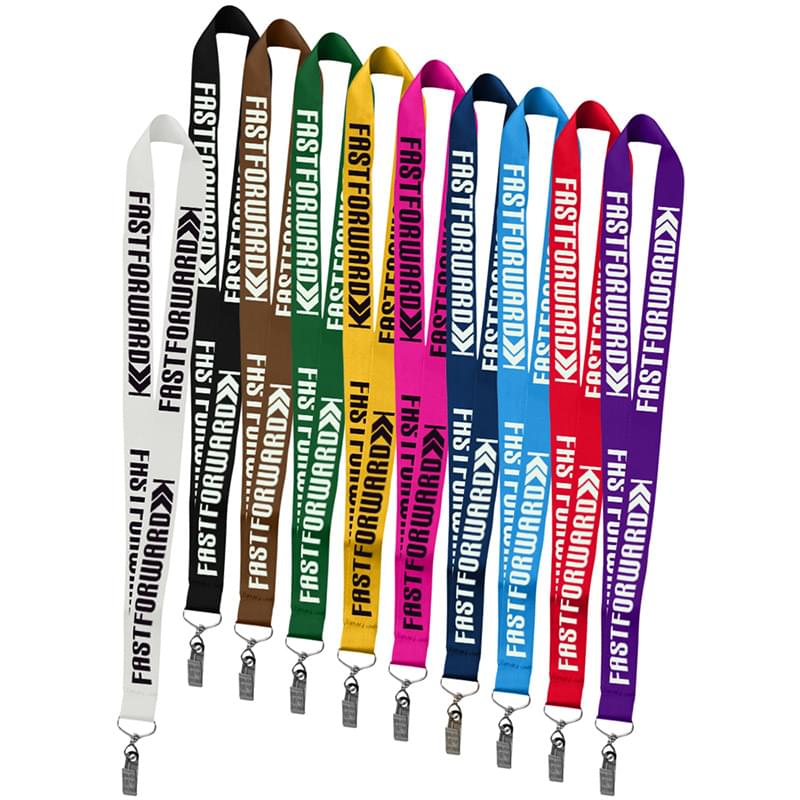 1" Polyester Silkscreen Lanyard