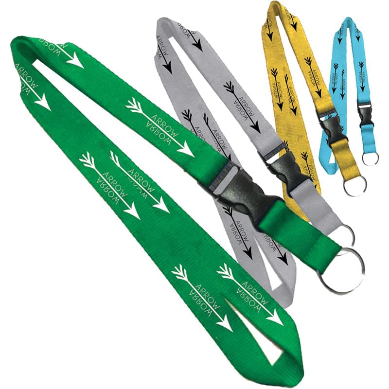 0.75" Lanyard with Detachable Buckle Release