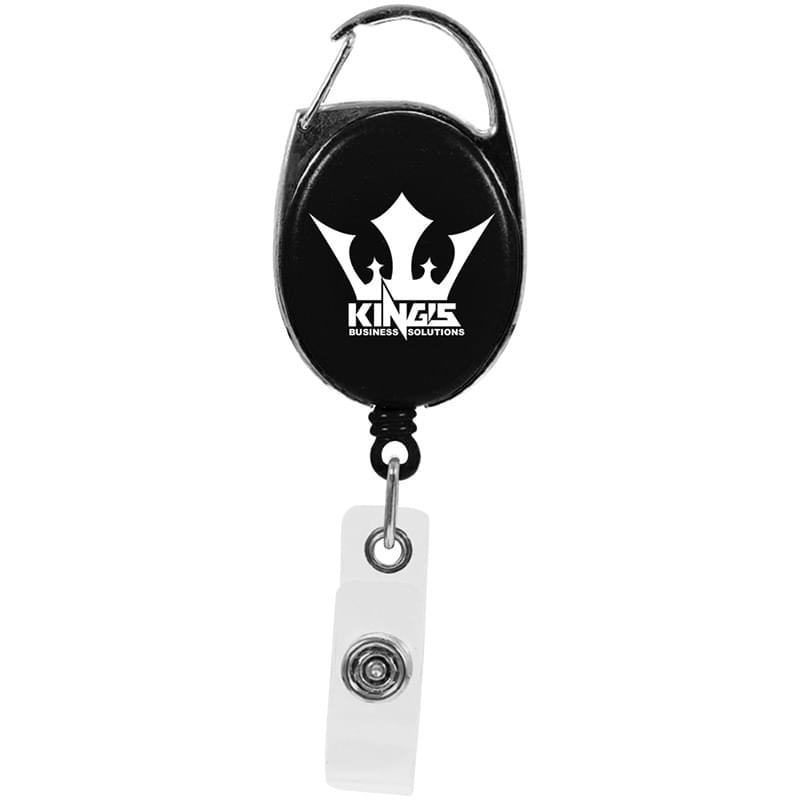 Oval Carabiner Retractable Badge Reel