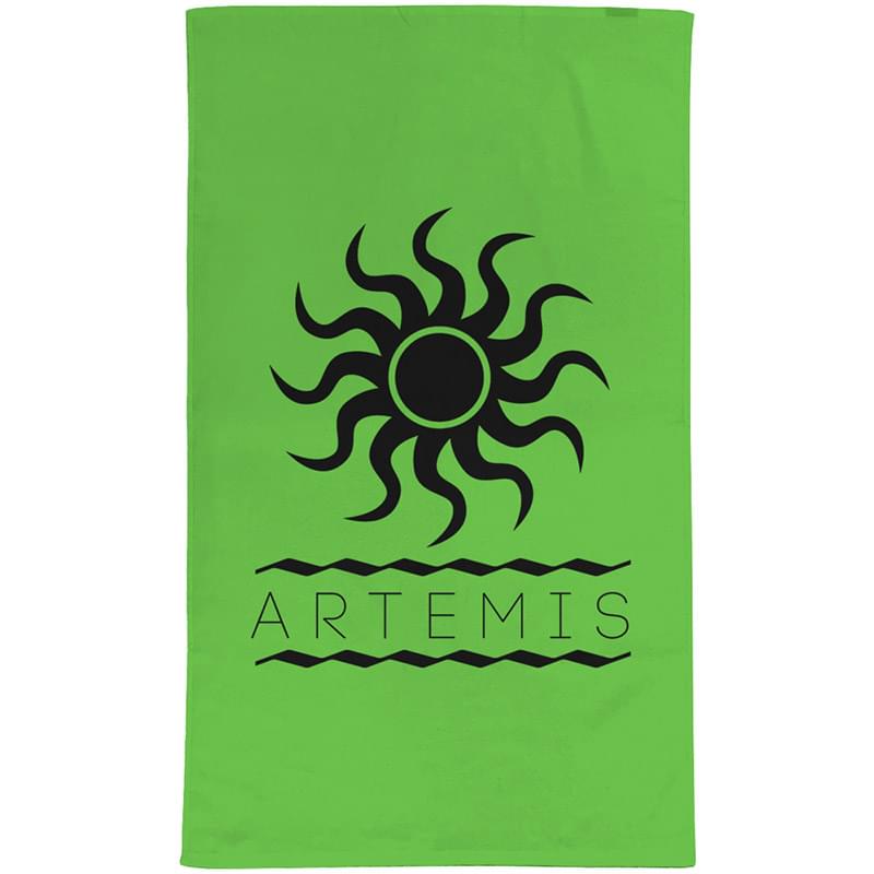 24" x 42" Terry Velour Dobby Hem Fitness Towel