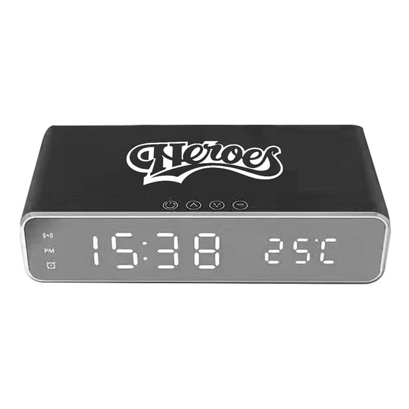 10W Wireless Charger with LED Alarm Clock