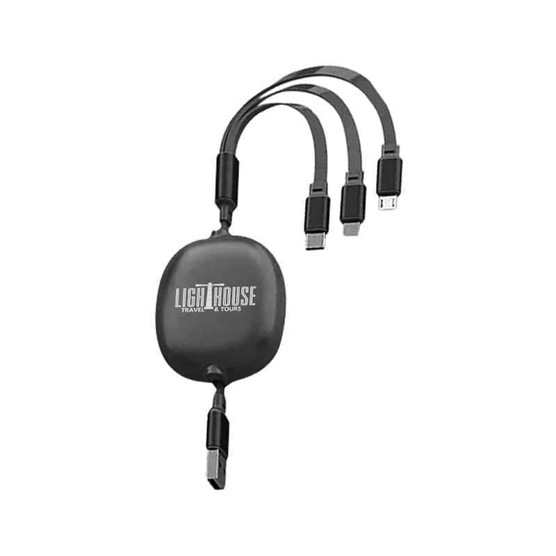 3.9ft Retractable Multi Charging Cable Cord