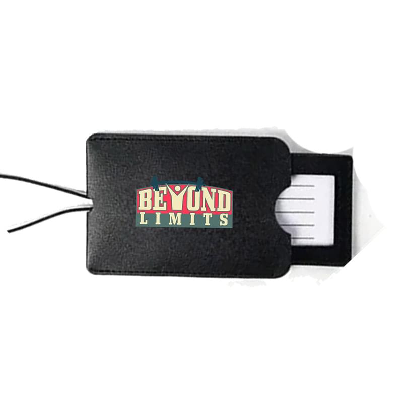 Suitcase Luggage Tags with Sleeve & Elastic Band