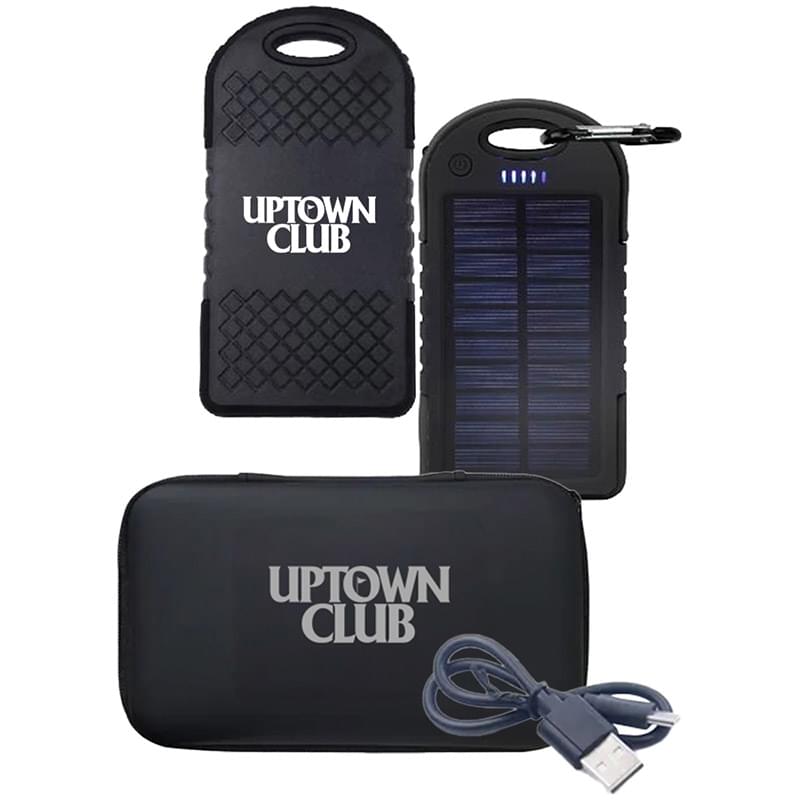 4000 mAh Solar Power Bank With Storage Bag