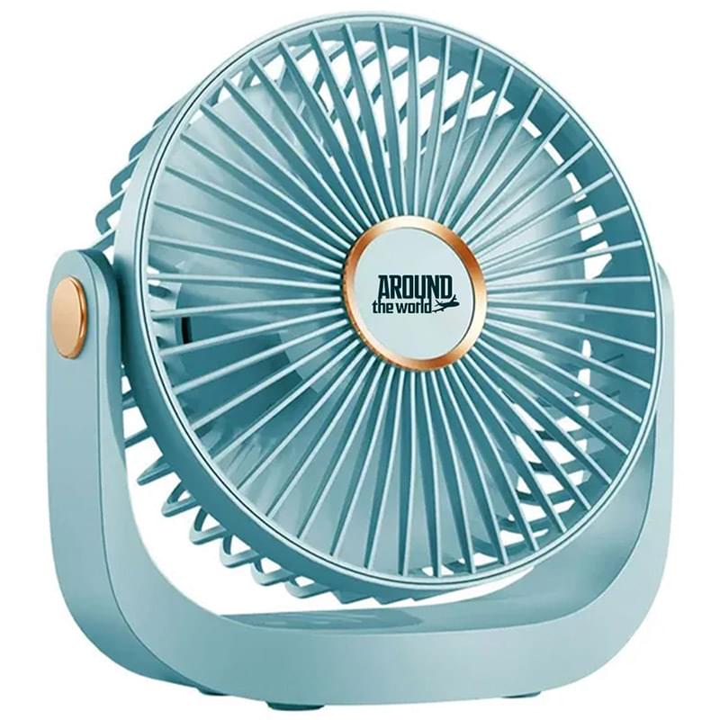 5-Speed Portable Rechargeable Desk Fan with Cover