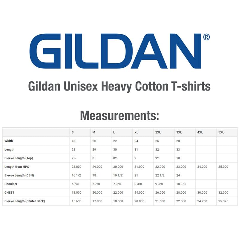 Printed Gildan Unisex Heavy Cotton T-Shirt