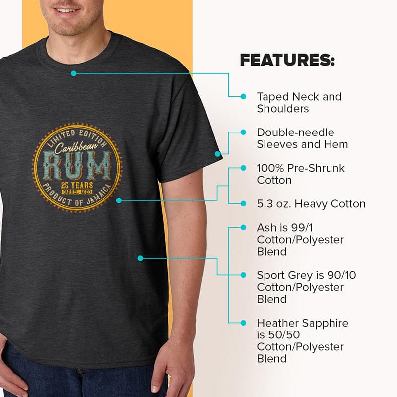 Printed Gildan Unisex Heavy Cotton T-Shirt