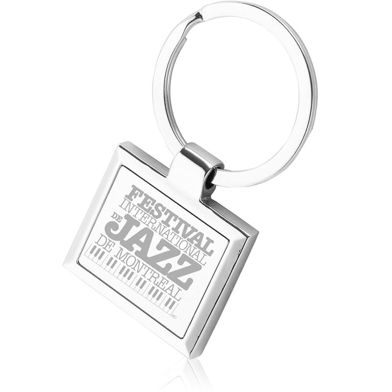 Square Frame Metal Keychains