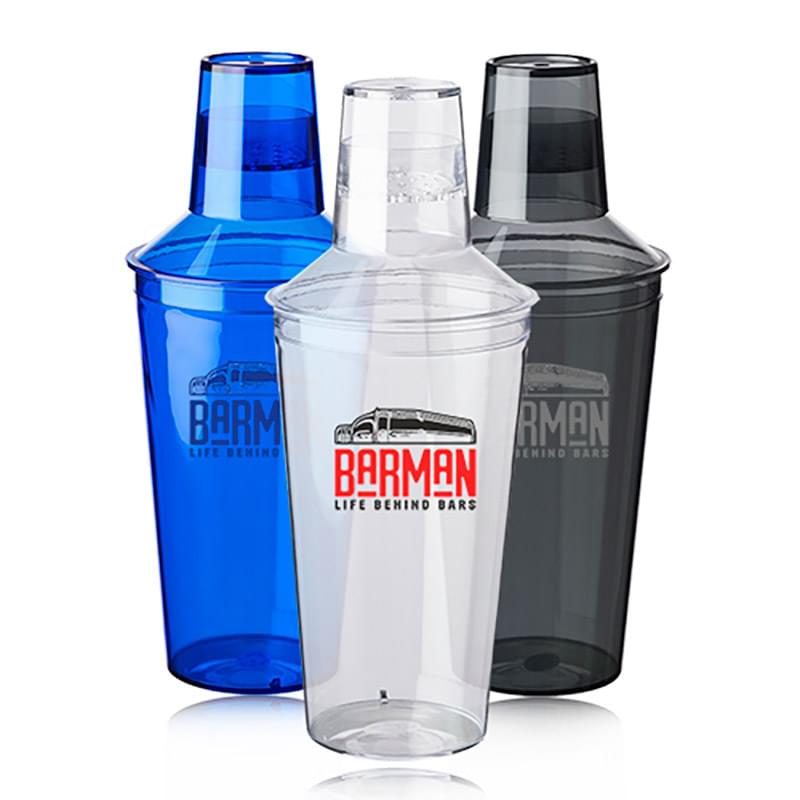 Camden 17 oz. Plastic Cocktail Shaker Bottles