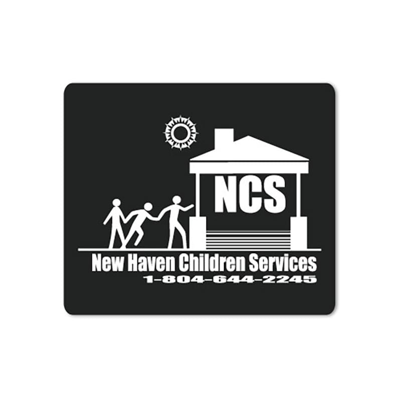 Fabric Mouse Pad With 1/8" Thick Rubber Bottom