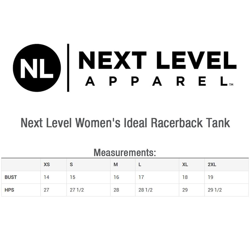Printed Next Level Women's Ideal Racerback Tank Top