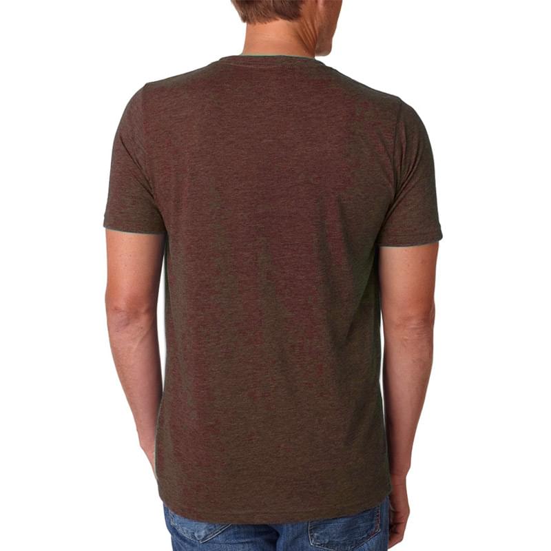Printed Next Level Men's Poly/Cotton T-Shirt