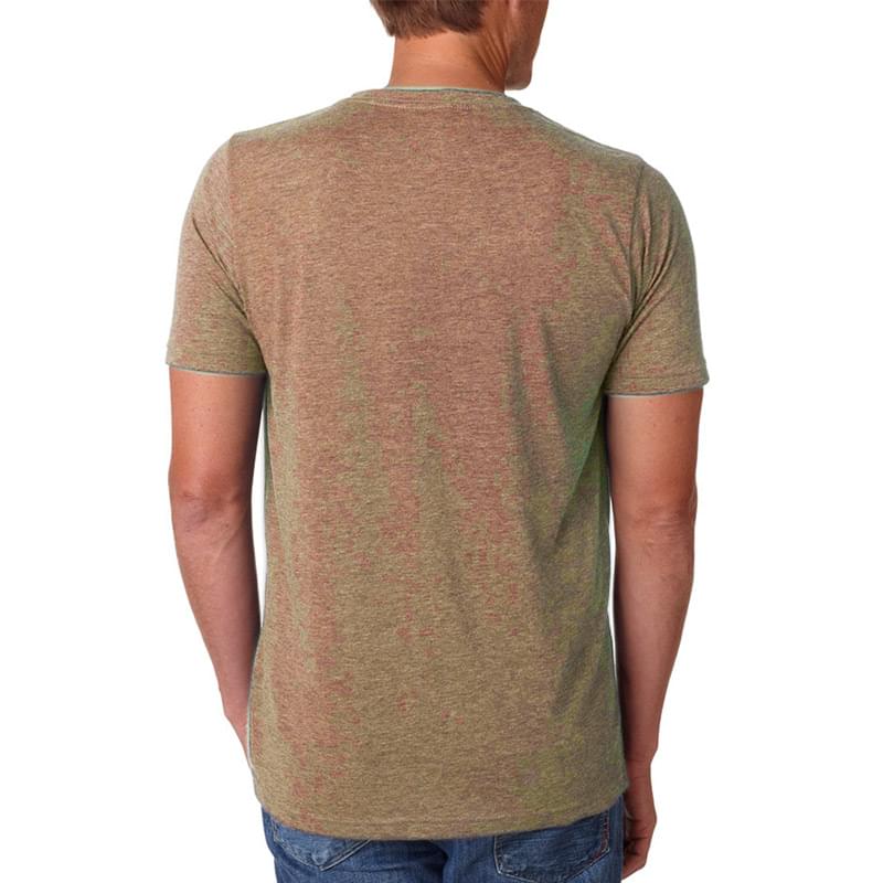 Printed Next Level Men's Poly/Cotton T-Shirt
