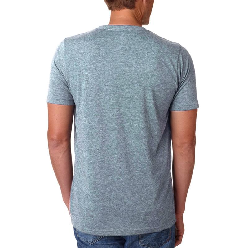 Printed Next Level Men's Poly/Cotton T-Shirt