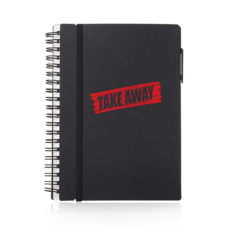 Spiral Notebooks with Elastic Closure