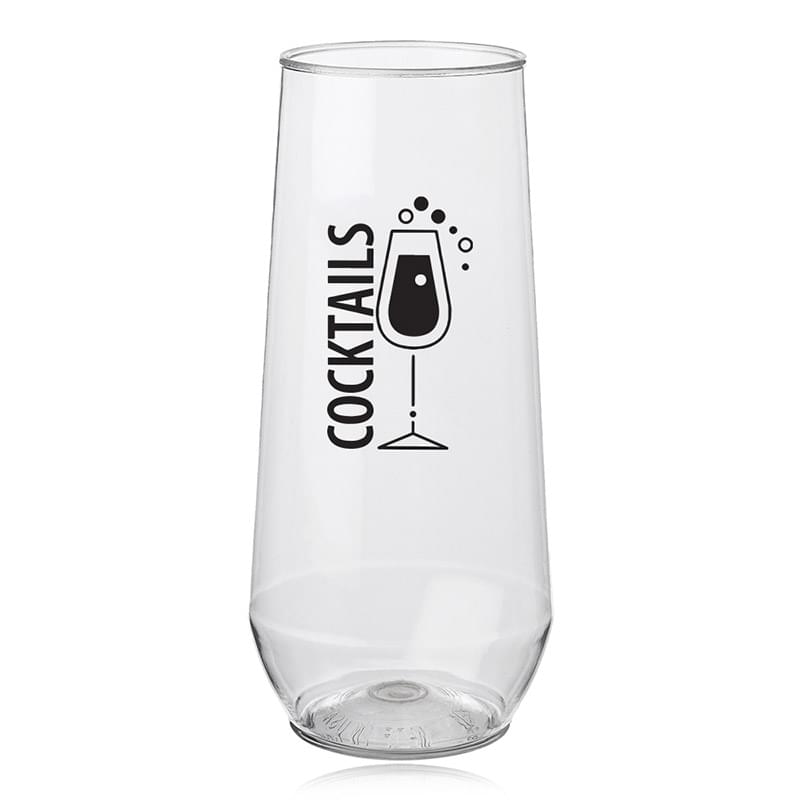 10 oz. Stemless Plastic Champagne Flute