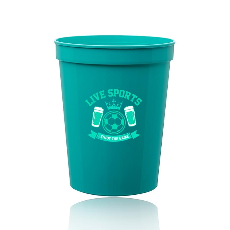 16 oz Reusable Plastic Stadium Cup
