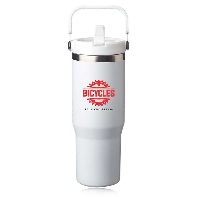 30 oz. Bronx Stainless Travel Mug with Carrying Handle