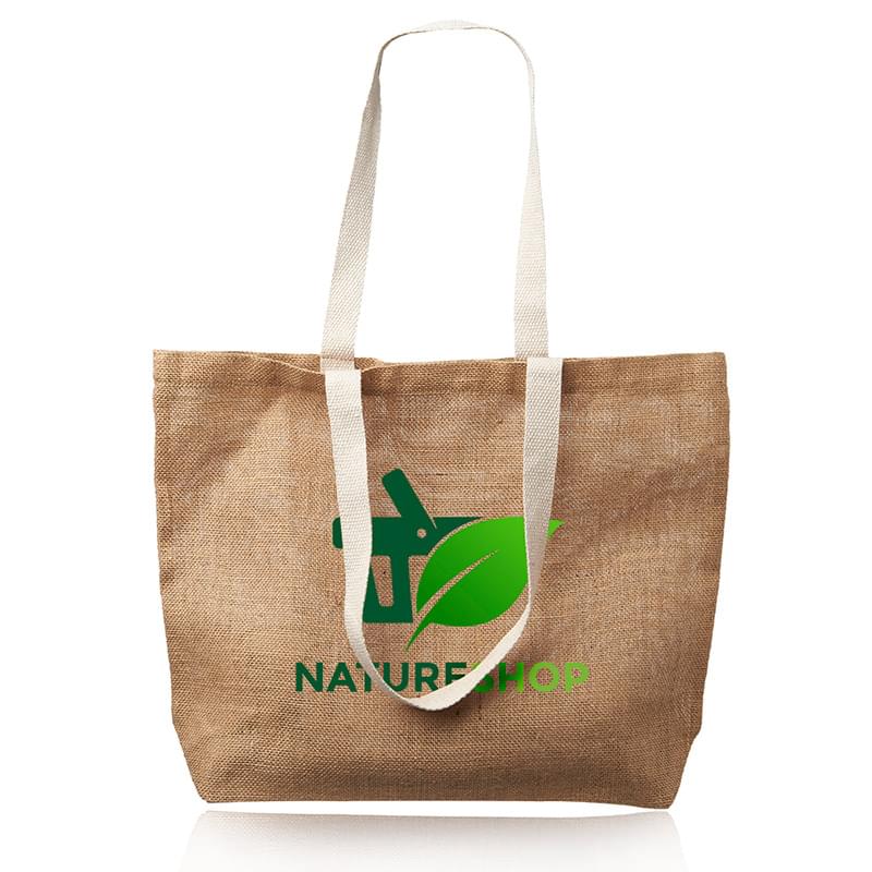 Natural Jute Fiber Carry-On Tote Bags