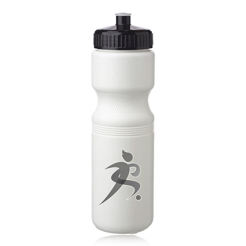 28 oz. Push Cap Plastic Water Bottle