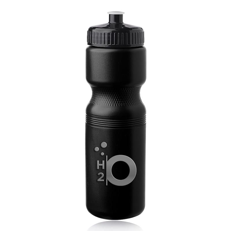 28 oz Push Cap Plastic Water Bottle