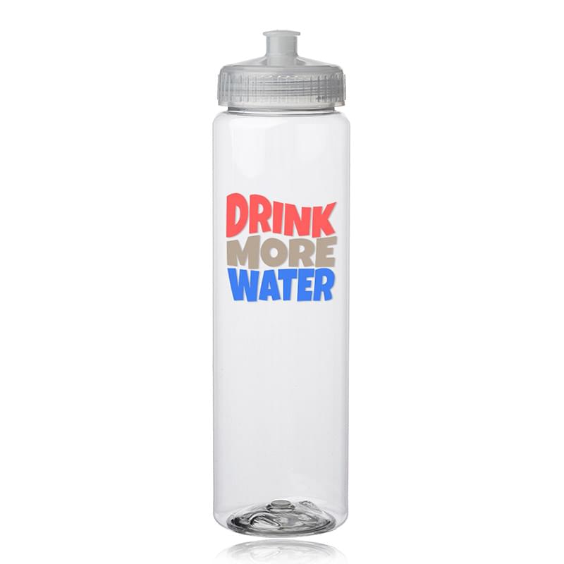 32 oz Poly-Clear Plastic Water Bottle